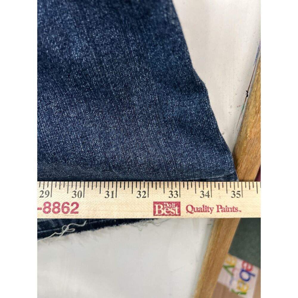 French Cuff Denim‎ Skirt Womens 12 Maxi Faded Western Boho Rockabilly - Picture 7 of 11